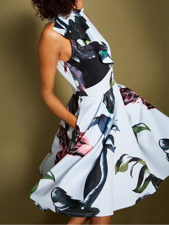 Ted Baker Dresses & Skirts - NWT Ted Baker Dress. Ted Baker Evvia Eden Floral Ruffle Skater Dress.